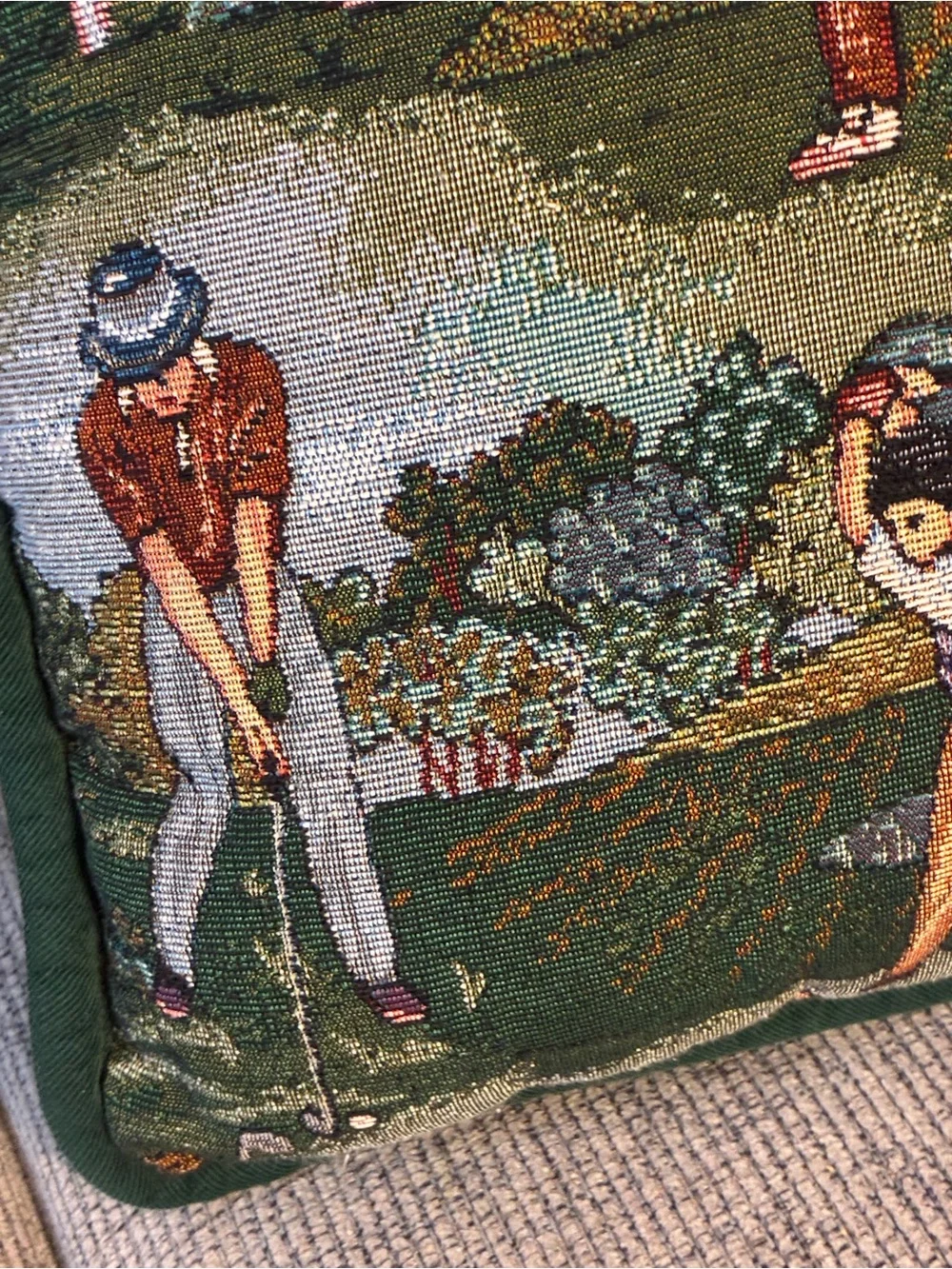 tapestry golf throw pillow by fairway collections 17x17